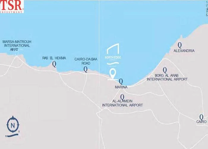 ابراج نورث ايدج العلمين الجديدة North Edge Towers بمقدم 5%